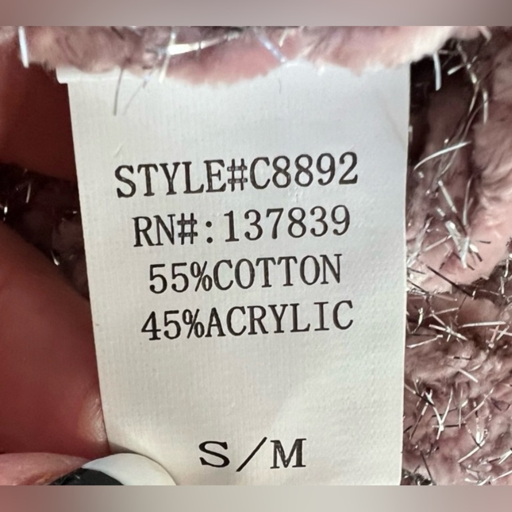 Altar’d State Sparkle Pink Sweater - Picture 6 of 7